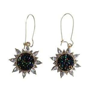 Druzy Flower Earrings
